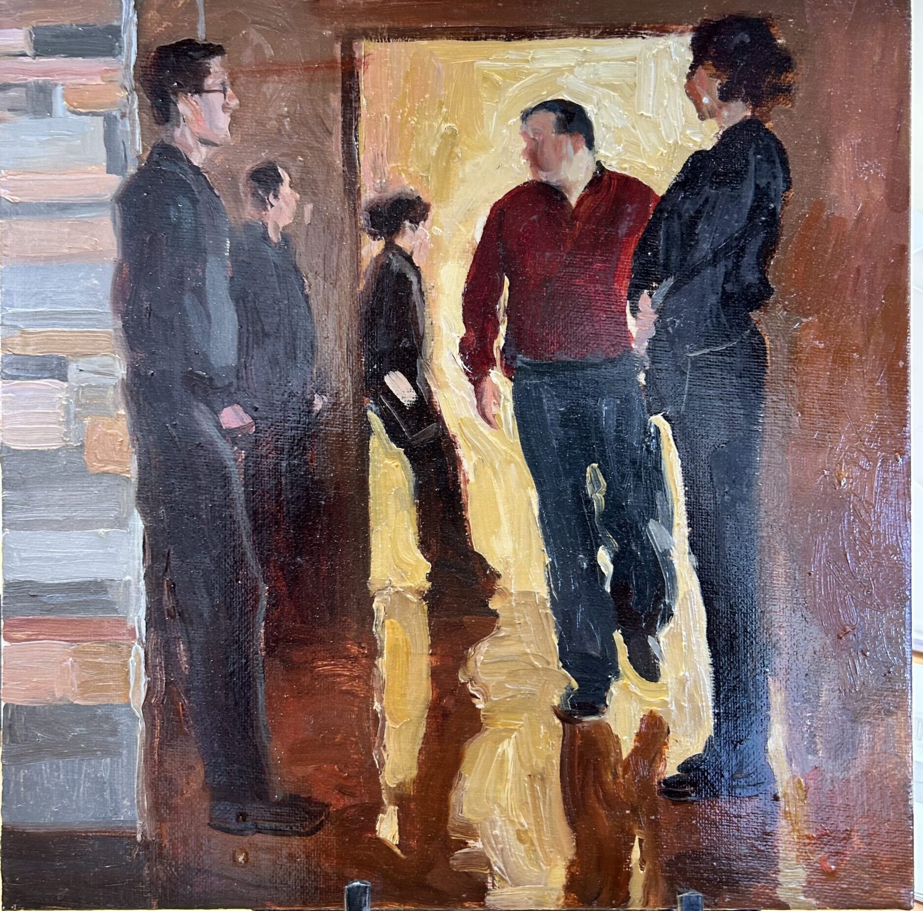 Carrera painting on board
